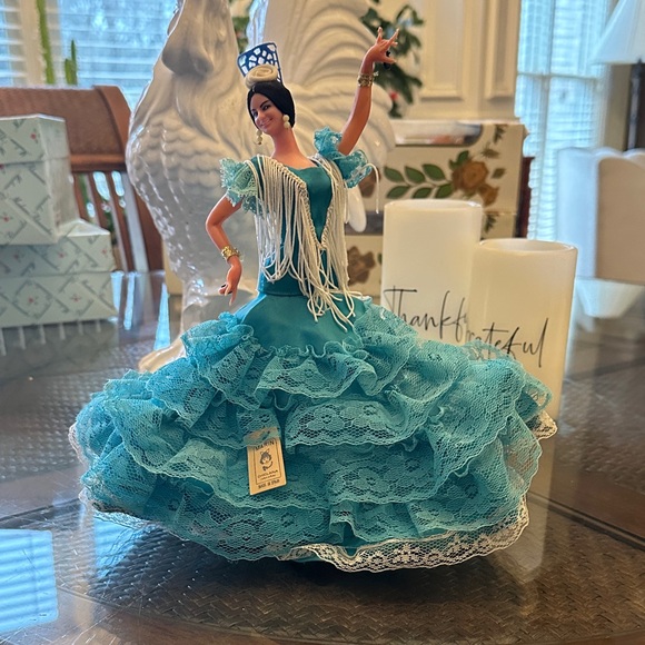 MARINA Other - MARINA Turquoise Flamenco Dancer Collectable Doll